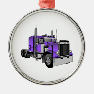 Truck 1 metal ornament