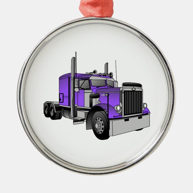 Truck 1 metal ornament (Front)