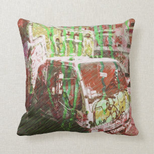 Truck-A-Licious Bang ( graffiti Love ) Cushion