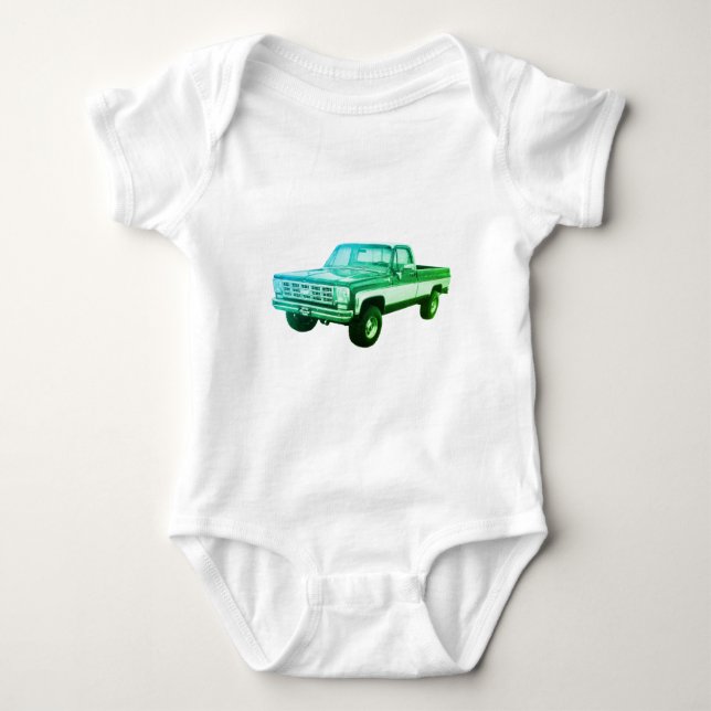 Truck  baby bodysuit (Front)