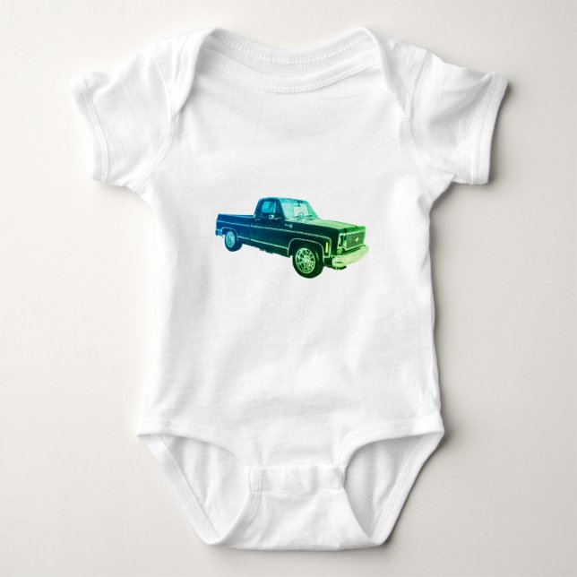 Truck  baby bodysuit (Front)