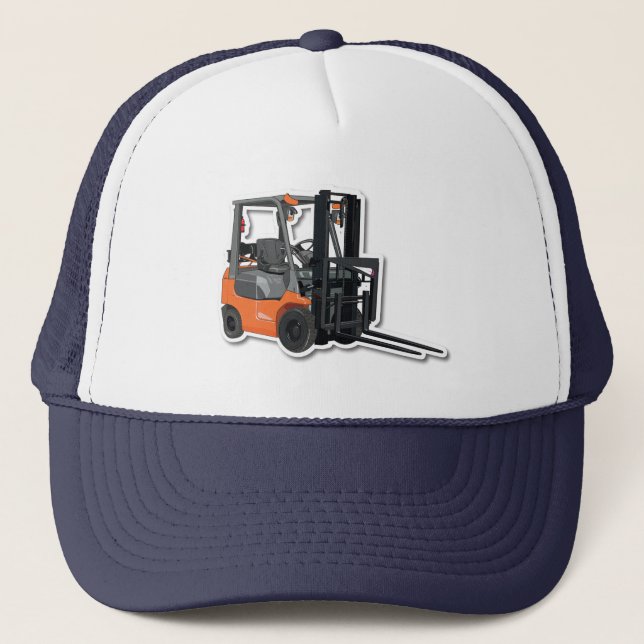 Truck cap with forklift design (Front)