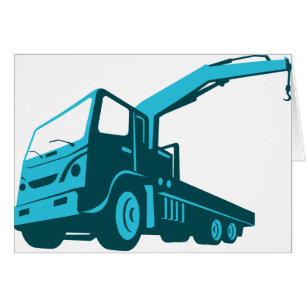 truck crane cartage hoist retro