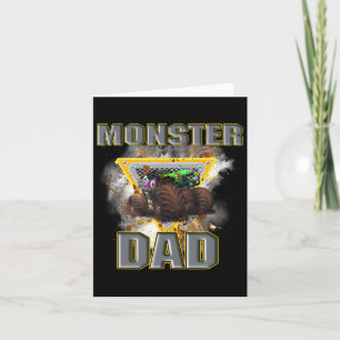Truck Dad Fathers Day Monster Truck Are My Jam 1 Card