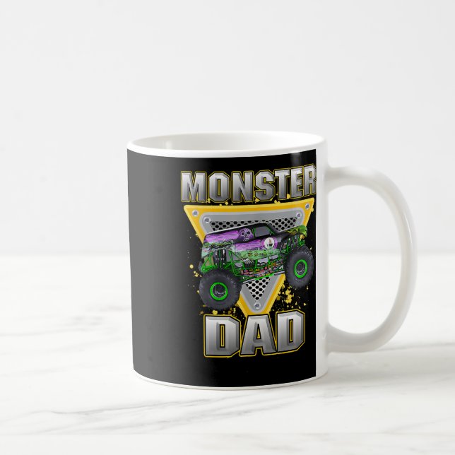 Truck Dad Fathers Day Monster Truck Are My Jam  Coffee Mug (Right)