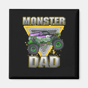 Truck Dad Fathers Day Monster Truck Are My Jam  Magnet