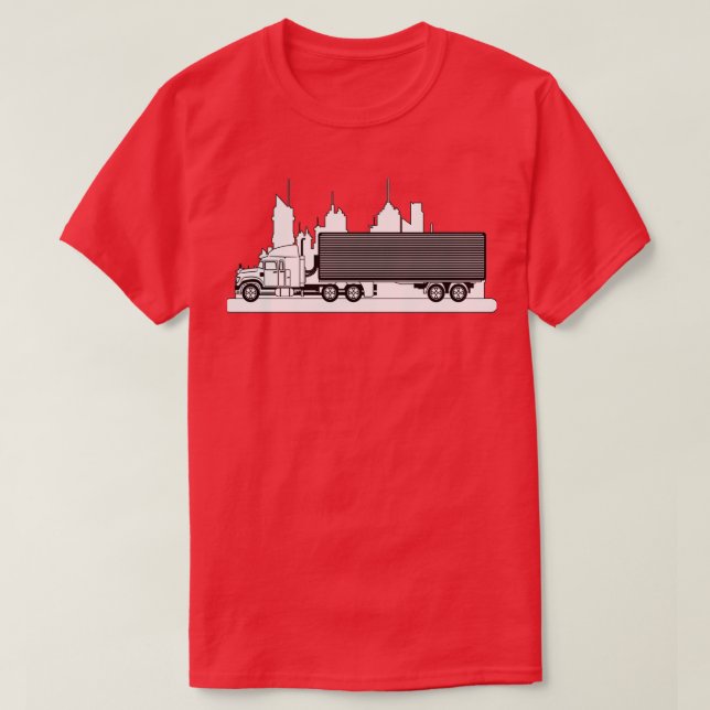 Truck design Trucker Truck driver t Gift for Truck T-Shirt (Design Front)