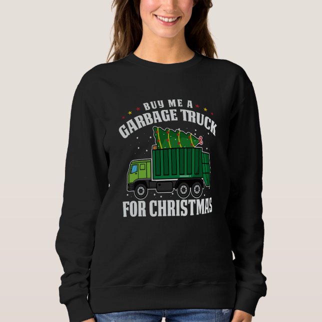 Truck Driver Christmas Rig  Trucker Trucking Garba Sweatshirt (Front)