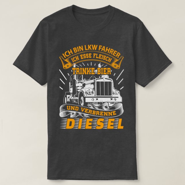 Truck Driver Gifts Professional Driver T-Shirt (Design Front)
