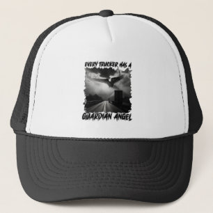 Truck Driver Guardian Angel Road Protection Faith Trucker Hat
