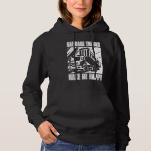 Truck Driver Humour Big Rig Trucking Trucker Garb Hoodie