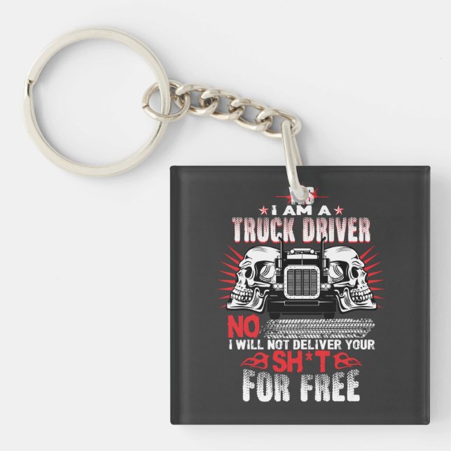 Truck driver   key ring (Front)