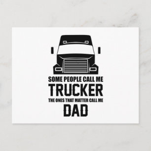 Truck Driver Trucker Love Trucks Funny Lorry Gift Postcard