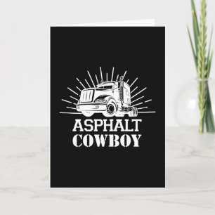 Truck Driver Trucker Trucks Love Funny Gift Idea Card
