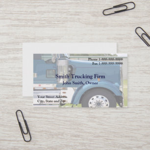 Truck Driver Trucking Firm Business Card