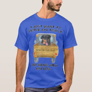 Truck Driving Dog Beauceron  T-Shirt