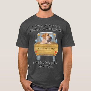 Truck Driving Dog Boerboel T-Shirt