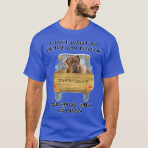Truck Driving Dog Bull Mastiff T-Shirt