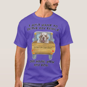 Truck Driving Dog Clumber Spaniel T-Shirt
