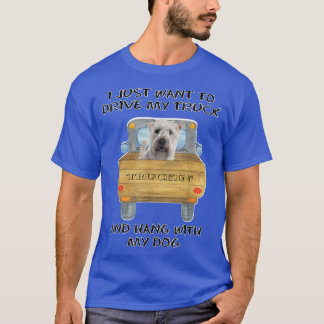 Truck Driving Dog Soft Coated Wheaten Terrier T-Shirt