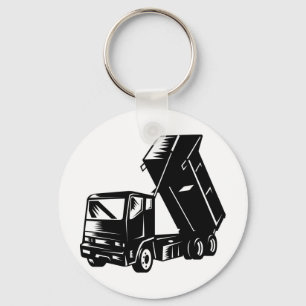 truck dump dumper tipper lorry key ring