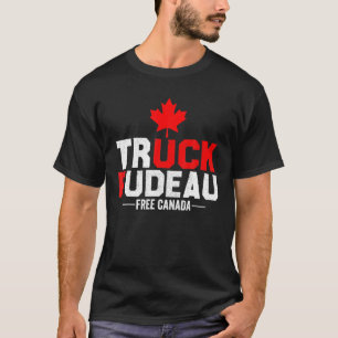 Truck Fudeau Anti Trudeau Free Canada Trucker Hero T-Shirt