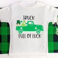 Truck Full of Luck Green Gnome with Irish Heart