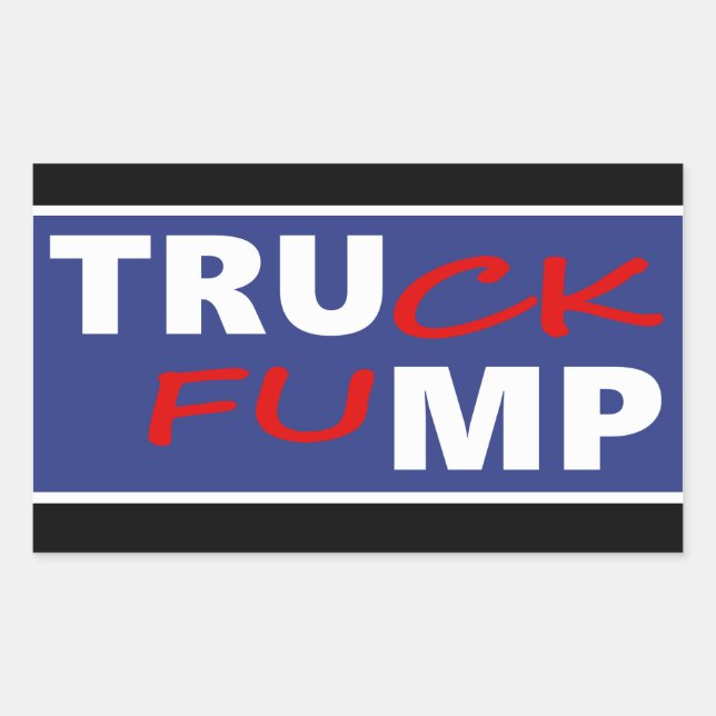 Truck Fump Rectangular Sticker (Front)