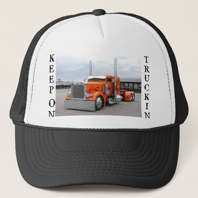 TRUCK HAT, KEEP, ON, TRUCKIN TRUCKER HAT (Front)
