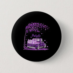 Truck in november we wear purple pancreatic cancer 6 cm round badge