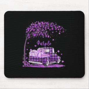Truck in november we wear purple pancreatic cancer mouse pad