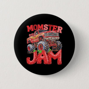 Truck Jam Mum Momster Boy Mama Birthday Mothers Da 6 Cm Round Badge