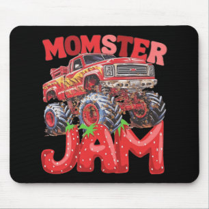 Truck Jam Mum Momster Boy Mama Birthday Mothers Da Mouse Pad