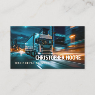 Truck Mechanic Service Business Card
