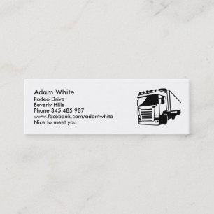 Truck Mini Business Card