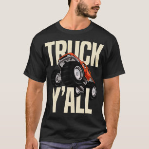 Truck Monster 4x4 Pickup Truck Redneck Cowboy Cow T-Shirt