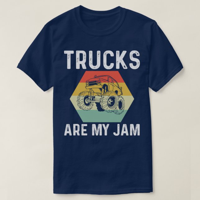 Truck Monster Racing Driving T-Shirt (Design Front)