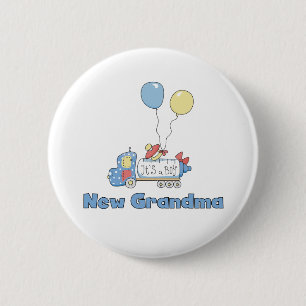 Truck New Grandma Baby Boy 6 Cm Round Badge
