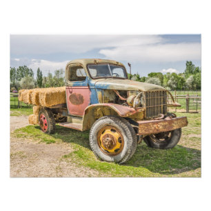 Truck of Many Colours - Fathers; Dads; Men; Photo Print