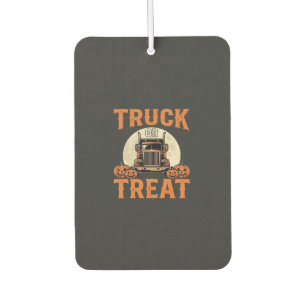 Truck or Treat Halloween Semi Truck Design_1 Car Air Freshener