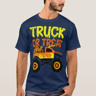 Truck Or Treat Pumpkins Toddler Boys Halloween Mon T-Shirt