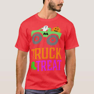 Truck Or Treat Truck Pumpkin Halloween Costume Tru T-Shirt