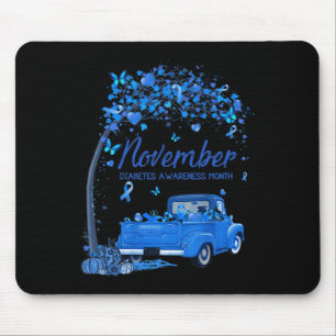 Truck Pumpkin November Diabetes Awareness Month Gi Mouse Pad