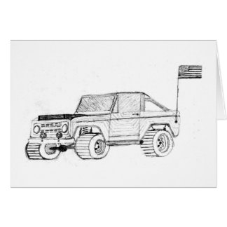 Truck Rod blank note card