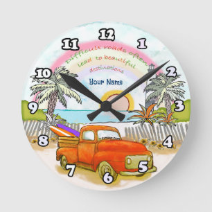 Truck Surfer lighthouse   clock