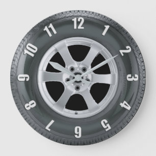 Truck Tire Lorry Tyre Truckers Art Clock