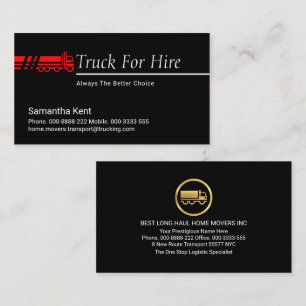 Truck Transport Line Trucking Trucker Business Card