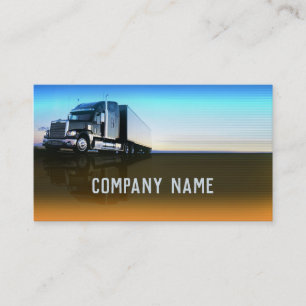 Truck - transportation & logistics business card
