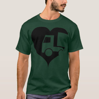 Truck truck driver heart gift T-Shirt