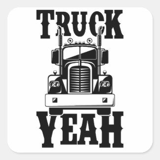 Truck Yeah  Square Sticker